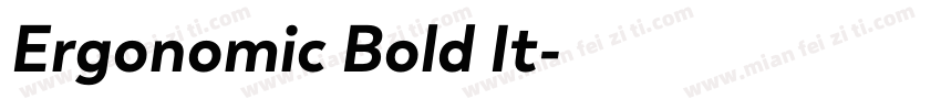 Ergonomic Bold It字体转换